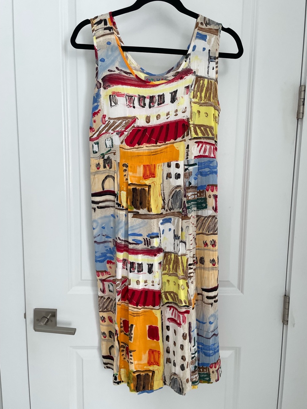 Jams World Vintage Janice Scoop Neck Sleeveless Dress Mediterranean Artsy  sk6